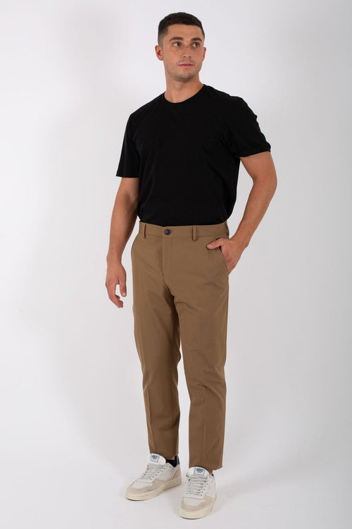 Pantalone Slim Flex Noos Marrone Uomo - 2
