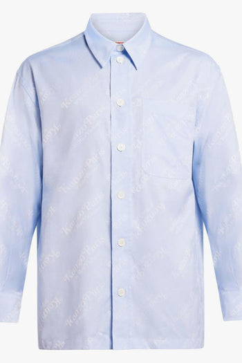 Camicia Blu Uomo con stampa - 3