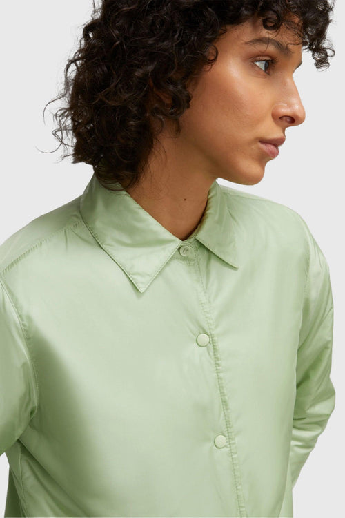 Camicia Glue In Nylon Verde Menta Donna - 2