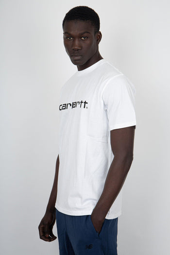 WIP T-Shirt Short Sleeve Script Cotone Bianco - 3