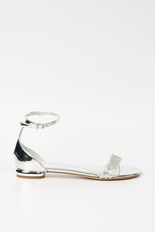 Sandalo Specchio Argento Donna - 1