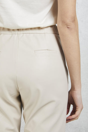 Pantalone Ecopelle Bianco Donna - 6
