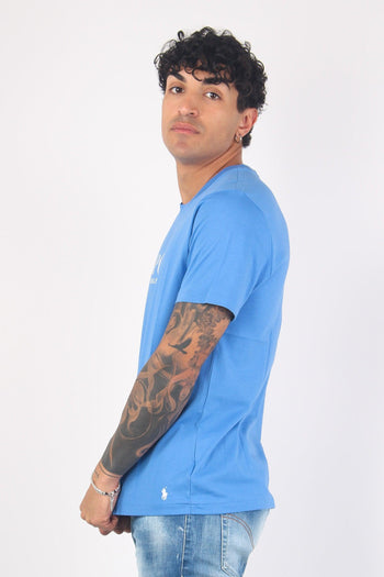 T-shirt Underwear Scritta England Blue - 5
