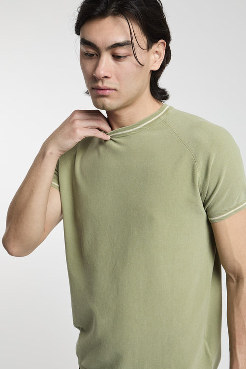 T-shirt in maglia di cotone - 1