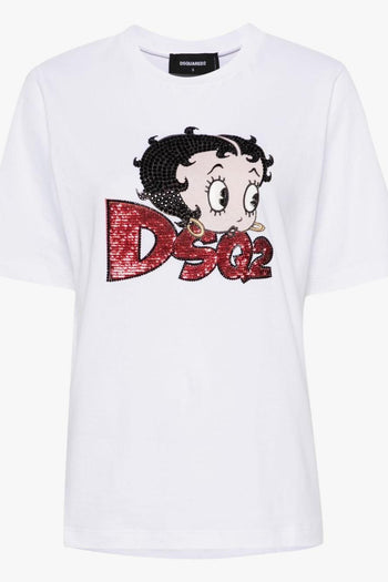 2 T-shirt Bianco Donna 2 x Betty Boop - 5