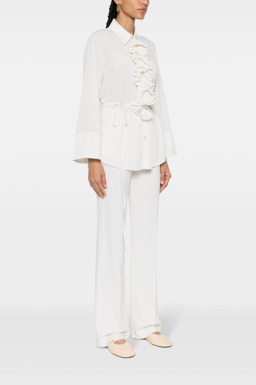 Camicia Bianco Donna con ruches - 1