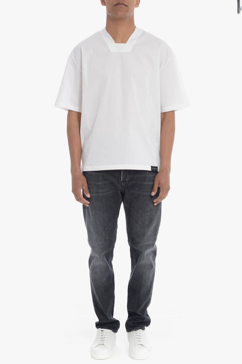 T-shirt Bianco Uomo oversize