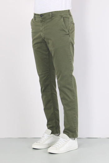 Pantalone Chino Cotone Olive Green - 6