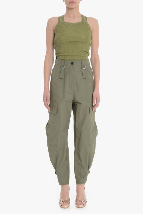 Pantalone Verde Donna Cargo - 1