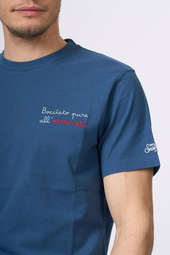 Saint Barth T-shirt Alcol Test Blu Uomo - 3