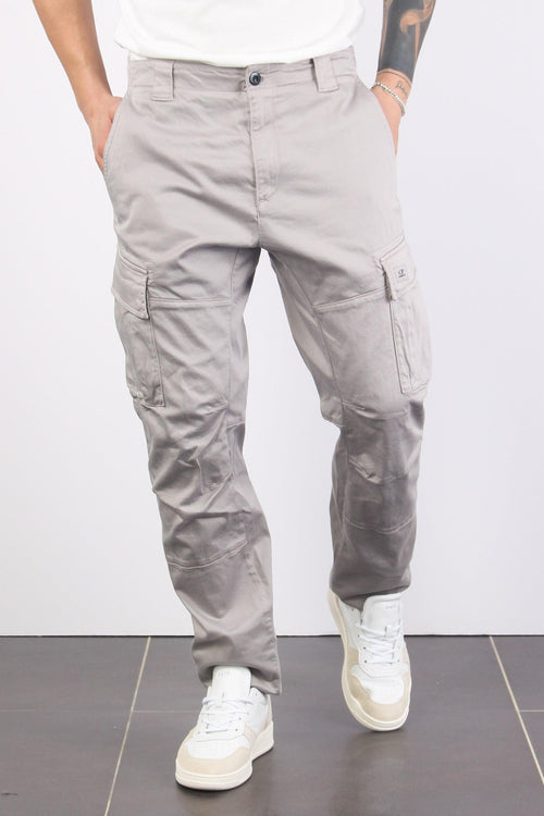 Pantalone Cargo Logo Drizzle Grey - 2