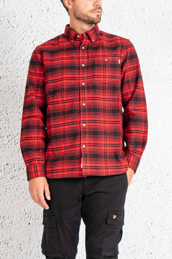 Camicia Traditional Flannel Rosso Uomo - 3