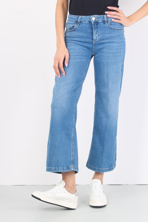 Jeans Parfait Cropped Denim Chiaro - 2