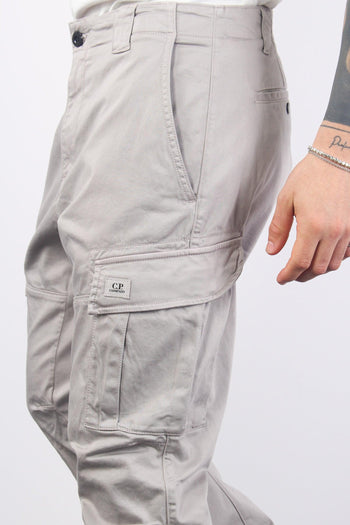 Pantalone Cargo Logo Drizzle Grey - 8
