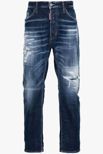2 Jeans Blu Uomo con effetto vissuto - 3