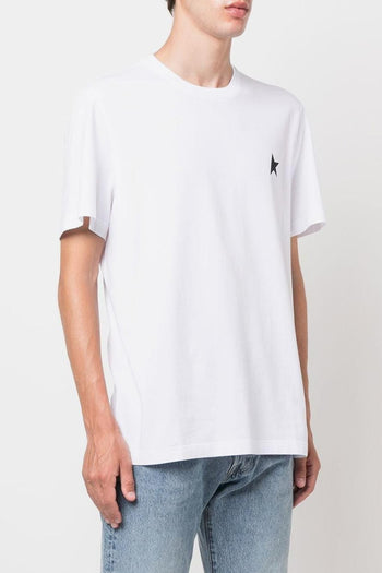 T-shirt Bianco Uomo Stampa Stella - 5
