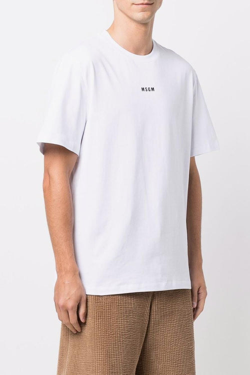 T-Shirt Cotone Bianco con logo classico - 1