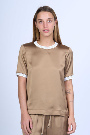 T-shirt Satin Sabbia Donna - 3