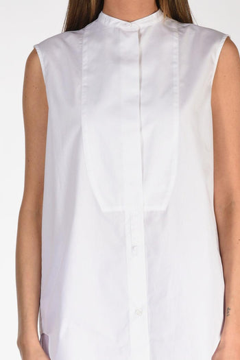 Camicia Smanicata Bianco Donna - 3