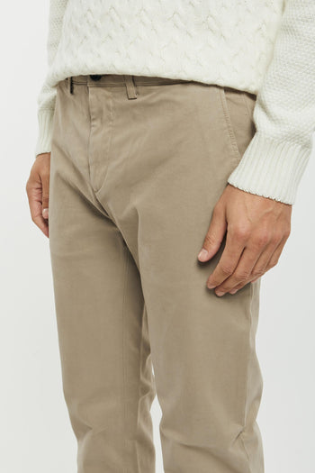 Pantalone Chino Mike Cotone/Modal/Elastan Colore Sand - 4
