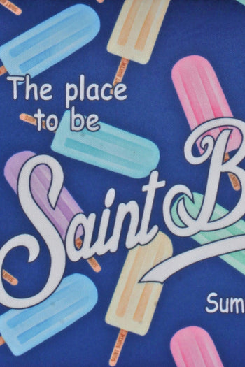 Saint Barth - Borsa piccola - 431409 - Fantasia Blu - 5