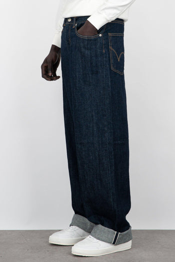 Jeans Wide Denim Blu Scuro - 4