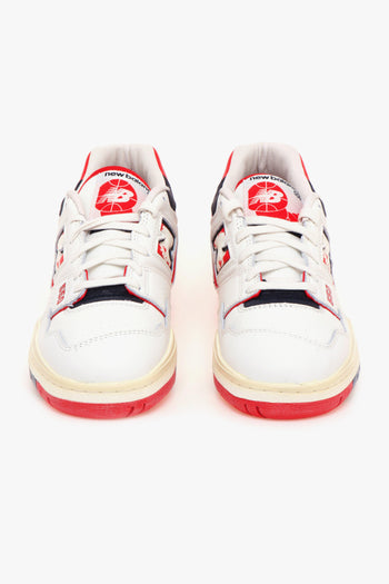 Sneaker 550 in pelle effetto vintage - 5