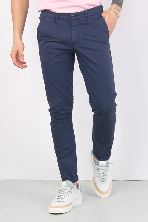 Pantalone Chino Leggero Blu - 2