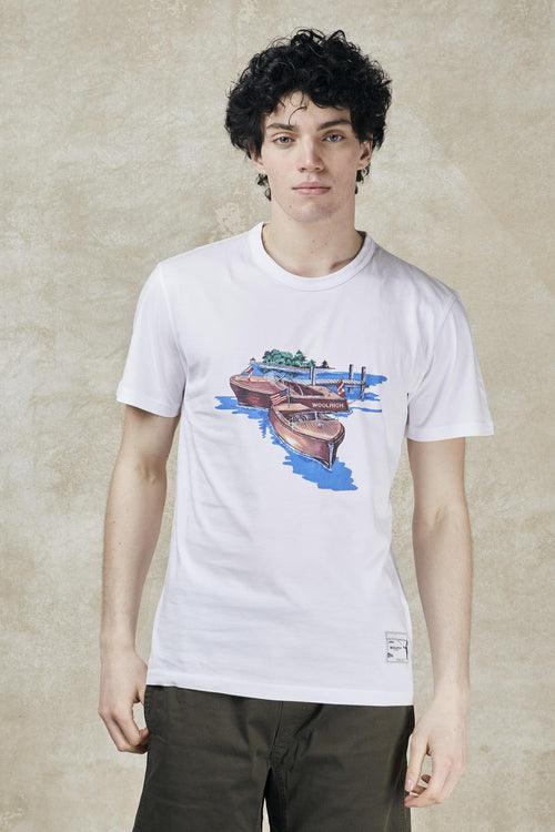 T-shirt in puro cotone con illustrazione