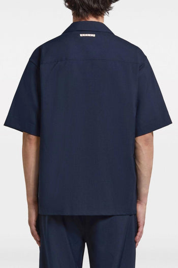 Camicia Blu Uomo Maniche Corte - 3