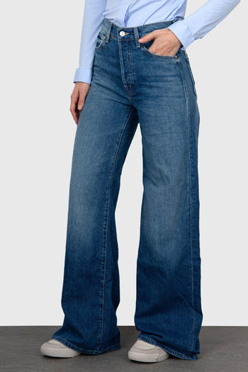Jeans The Ditcher Roller Sneak Superior Blu Medio Donna - 4