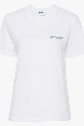 T-shirt Cotone Bianco manica a 3/4 - 5