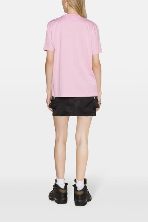 T-Shirt Cotone Rosa con logo classico - 2