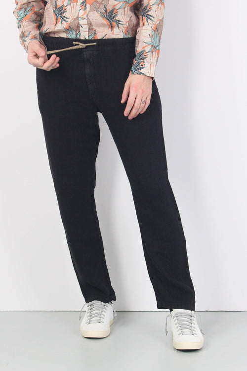 Pantalone Coulisse Relaxed Nero - 2