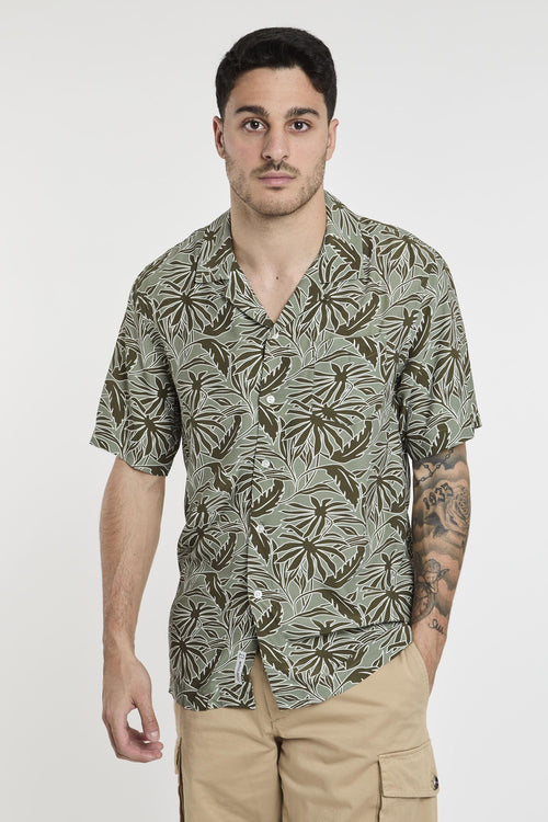 Camicia con stampa tropical
