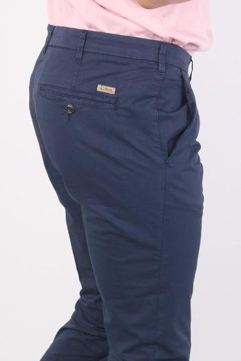 Pantalone Chino Leggero Blu - 6