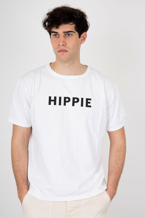 T-shirt Hippie Bianco Uomo - 1