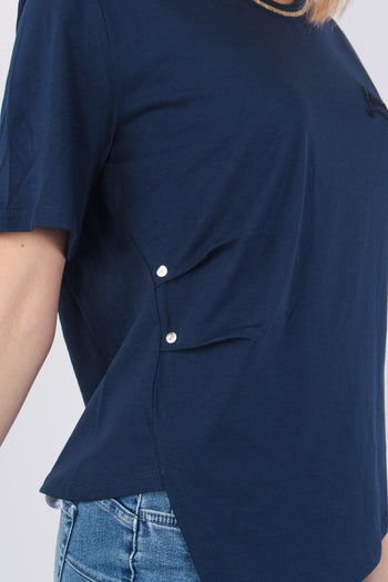 T-shirt Collo Lurexx Arriccio Dress Blue - 11