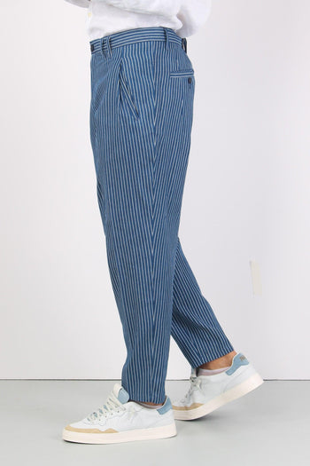 Company Pantalone Riga Blu/bianco - 7