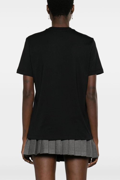 T-Shirt Cotone Nero con logo classico - 2