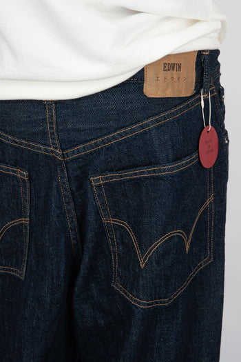Jeans Wide Denim Blu Scuro - 5