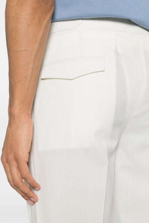 Pantalone Bianco Uomo Quartieris affusolati - 2