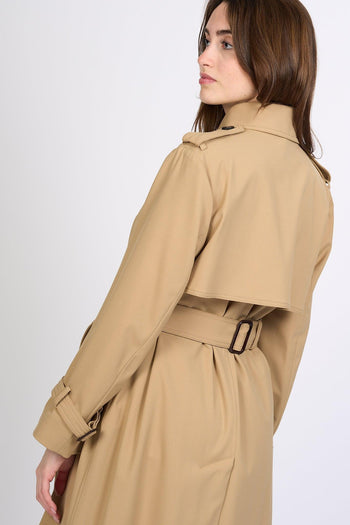Trench Giostra Lungo Miele Donna - 4