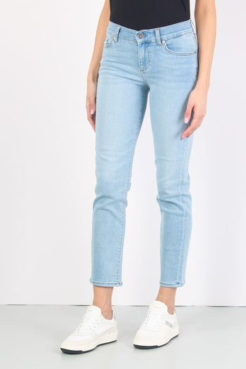 Jeans Authentic Crpped Denim Chiaro - 5