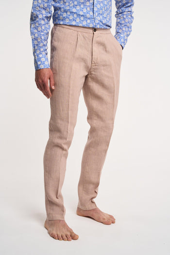 Pantalone Lino Rosa - 3