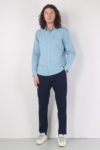 Camicia Regular Azzurro - 4