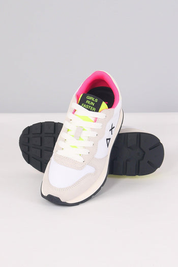 Sneaker Ally Solid Nylon Bianco/giallo - 8