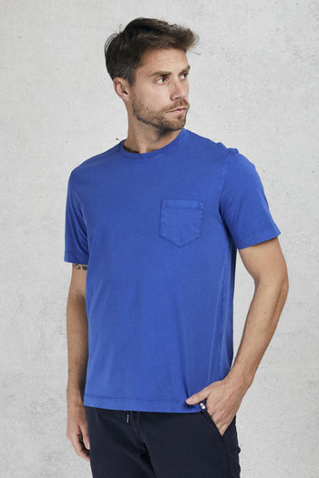 T-shirt Con Taschino Blu Uomo - 4