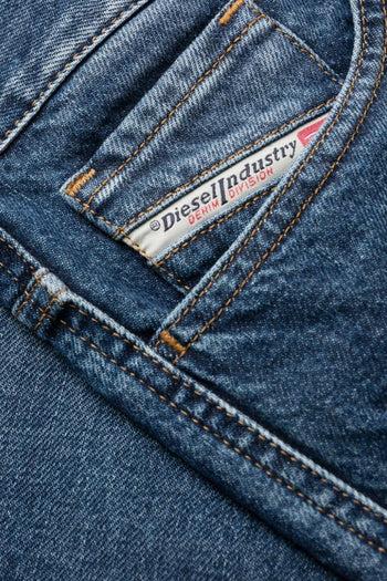 Jeans Blu Donna Sbaffature Crop - 6