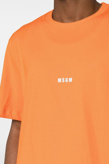 T-Shirt Arancione con logo classico - 4